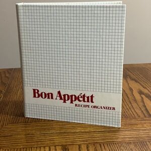 Vintage Bon Appétit Recipe Organizer